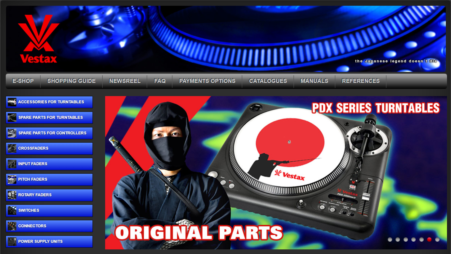 Сайт vestax.net