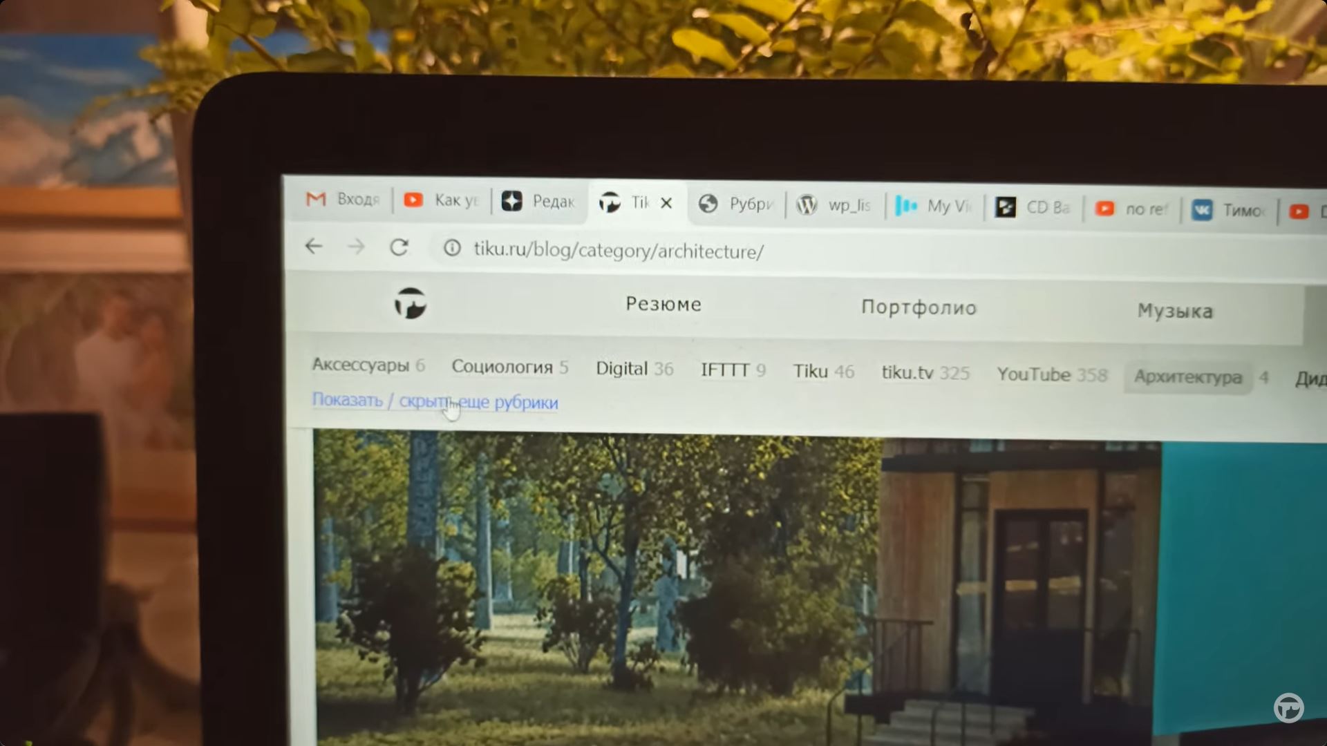 Скрываем часть рубрик WordPress
