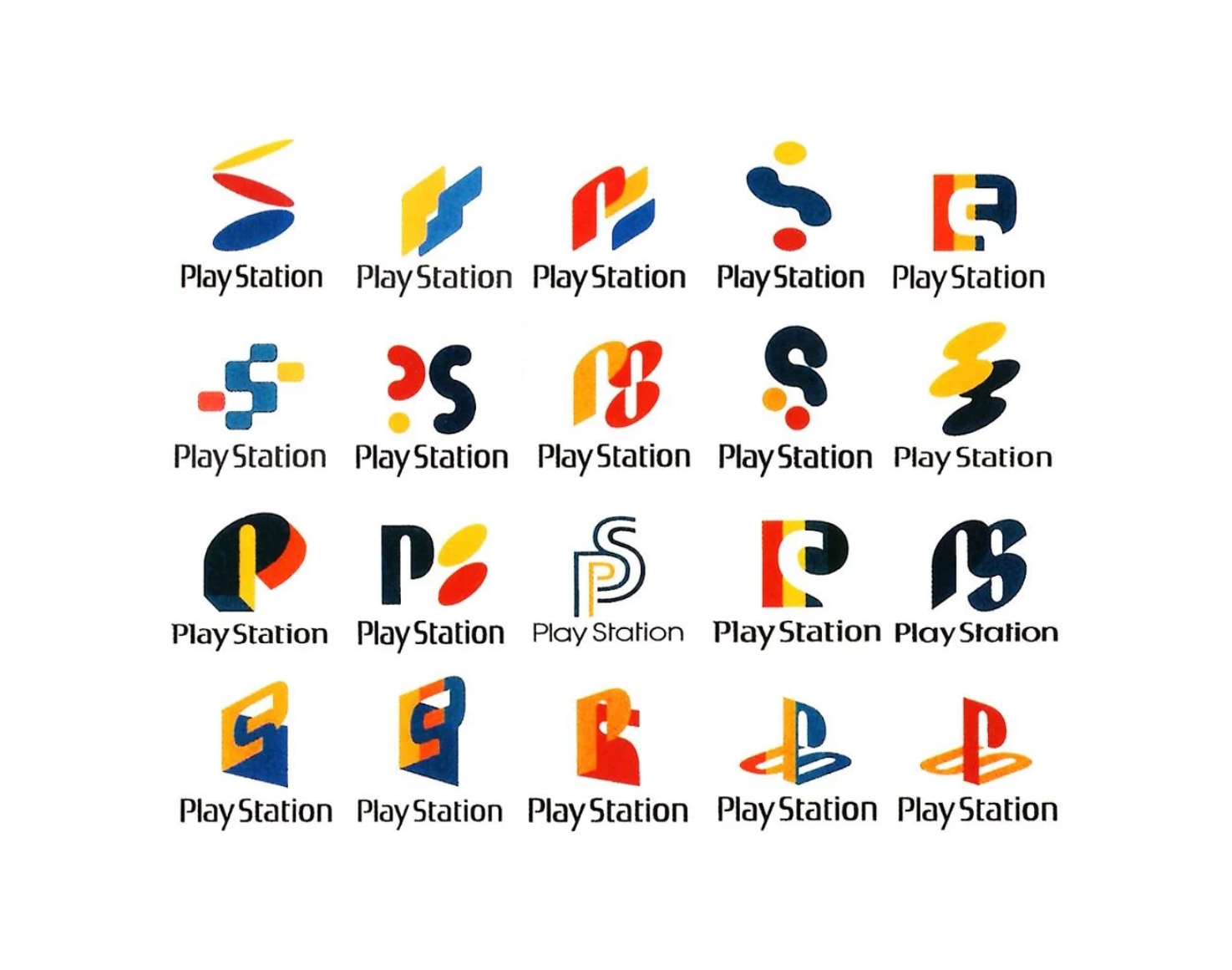 Ранние варианты логотипа PlayStation Ранние варианты логотипа PlayStation